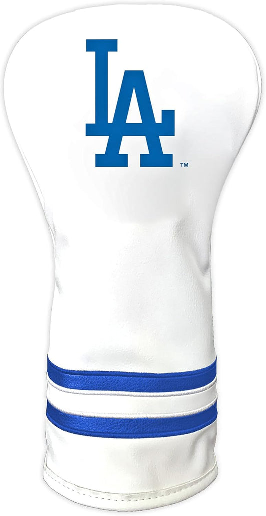 MLB White Vintage Driver Golf Club Headcover, Form Fitting Design, Retro Design & Superb Quality