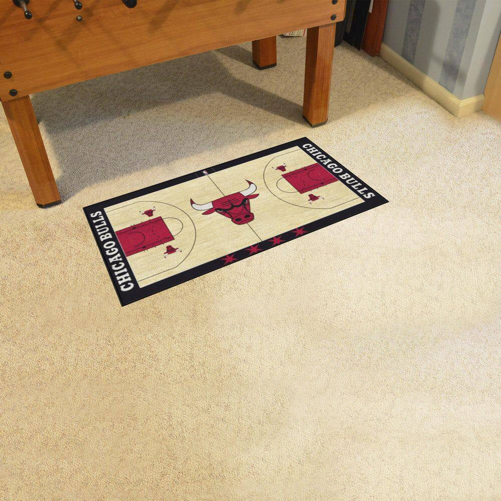 Chicago Bulls 2 Ft. X 4 Ft. NBA Court Runner Rug