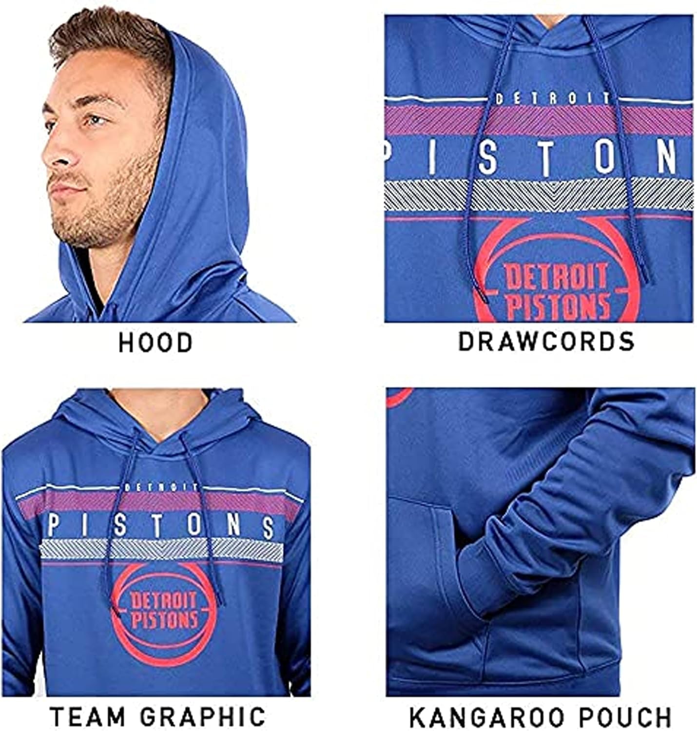 Adult Unisex NBA Official Super Soft Midtown Hoodie Pullover Sweatshirt